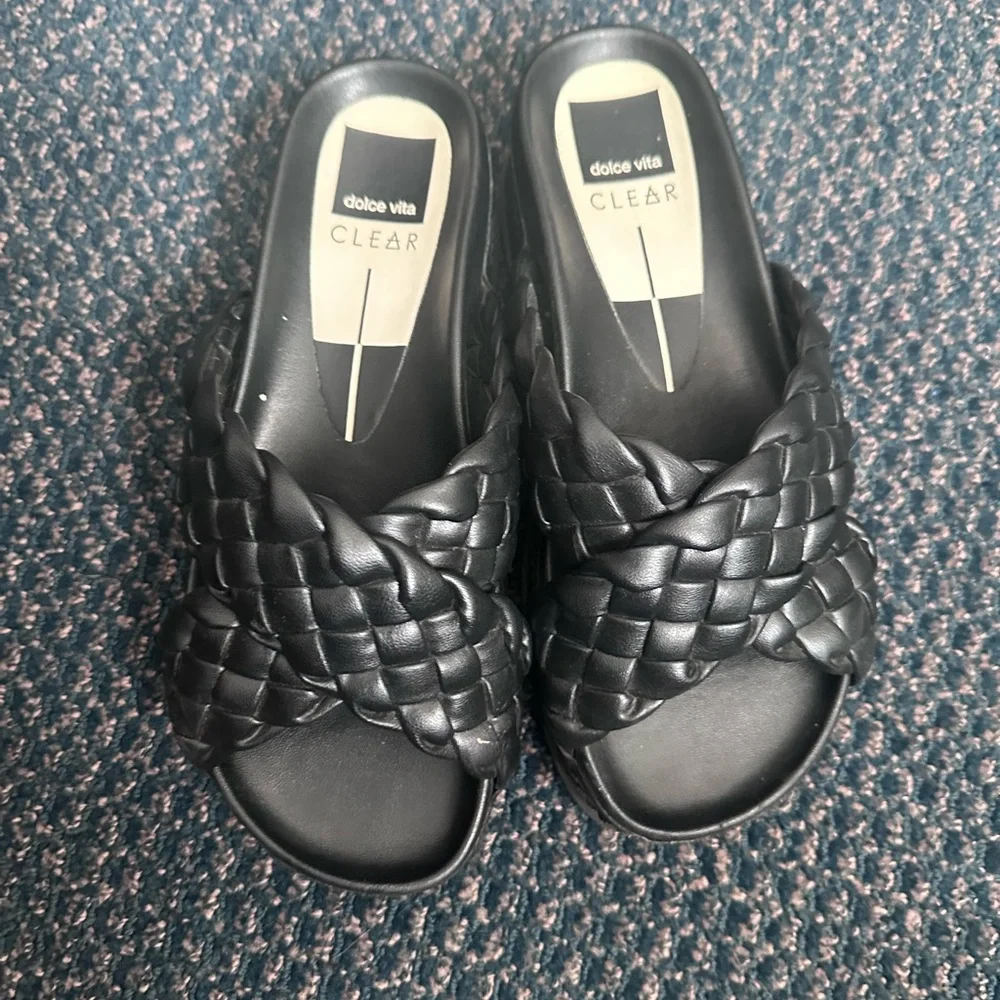 Dolce Vita Black Braided Platform Sandals Dolce Vita Wrenly